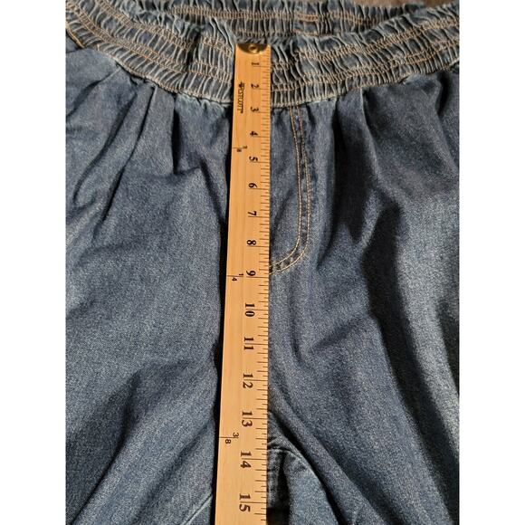 Free People x One Teaspoon Parachute Denim Jeans  Pull-On Light Wash Plus Sz XXL - Picture 15 of 16